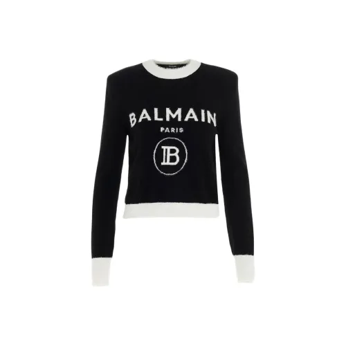 BALMAIN Черные Женские Свитеры