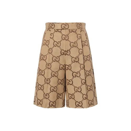 GUCCI Повседневные шорты Мужские Желтые