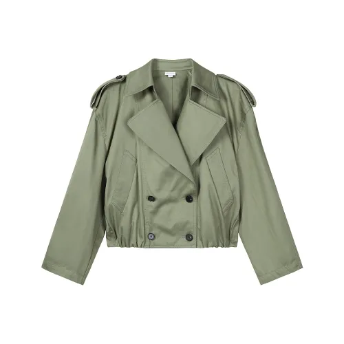 Miss Sixty Армейский зеленый Женский тренч