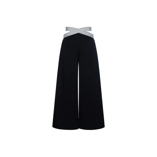 FENDI Черные Kids Вязаные Спортивные Штаны