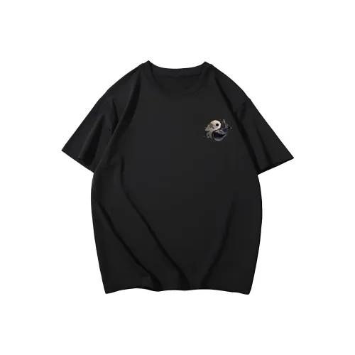 QEWBG Короткий рукав T-рубашки унисекс