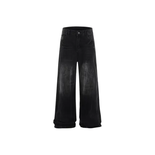 BEAR UNION Черные Женские Джинсы