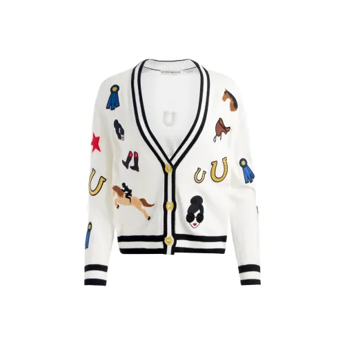 ALICE+OLIVIA Белый Многоцветный Женский Трикотаж