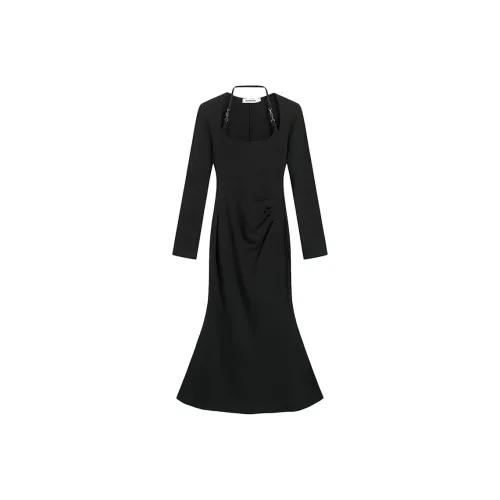 Incolore Длинное платье с длинными рукавами женское