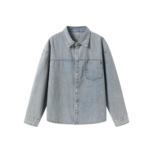 YPUT Джинсовый синий Женские рубашки