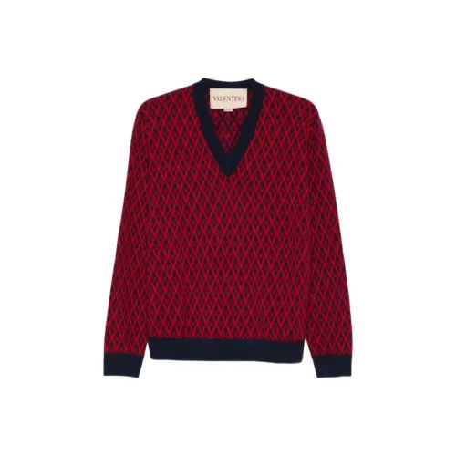 Valentino Red Men's Sweaters Валентино Красный Мужские Свитера