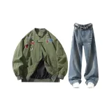 Яшма + Винтаж Синий Брюки