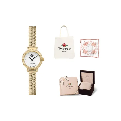 Rosemont Кварцевый механизм Женские часы Швейцарские Наручные часы Белый циферблат