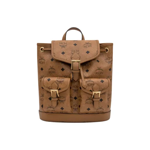 MCM Aren Кожа Рюкзак Стандартный Женский Умбра