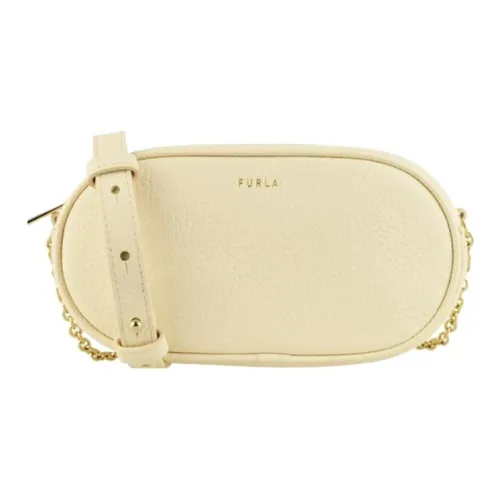 Furla Кожа Сумка через плечо Сумка на плечо Женская Светло-желтая