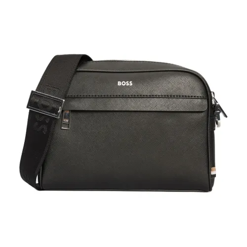 Сумки через плечо Hugo Boss, черные, мужские
