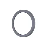 Рамка из металла + закаленное стекло для защиты экрана [заостренные края, серый цвет]