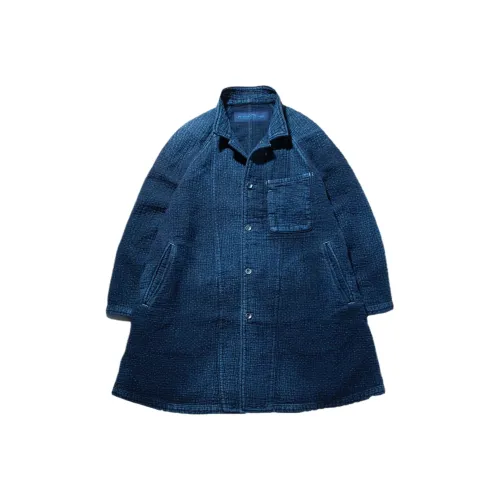 PORTER CLASSIC Синий Унисекс Пальто