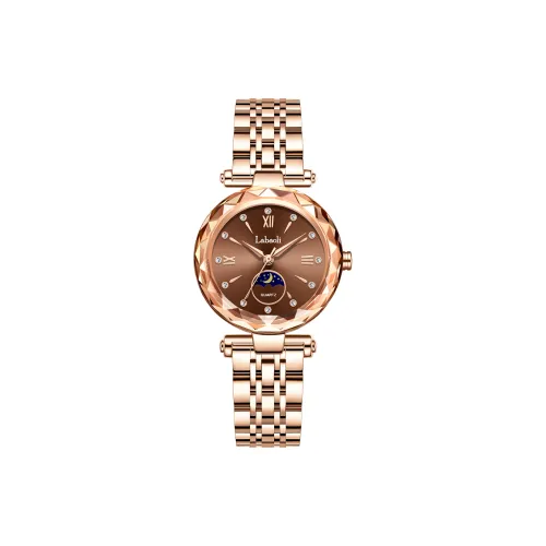 Labaoli Кварцевый механизм стальной ремешок женские часы синий циферблат