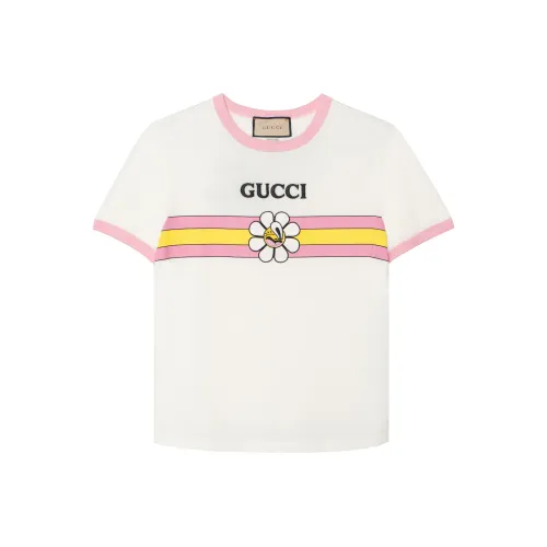 GUCCI SS24 T Рубашка Женская Серый Белый
