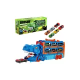 [Подарочная коробка комплект 6 машин] Синий динозавр, едящая машину, запуск/едение трансформация/ручной