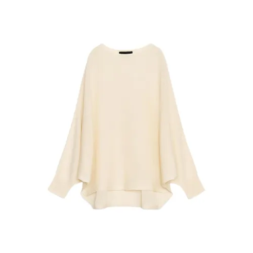 ZARA Белый Женский Трикотаж