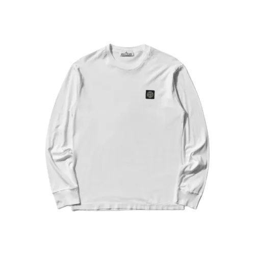 STONE ISLAND Белая Мужская Футболка