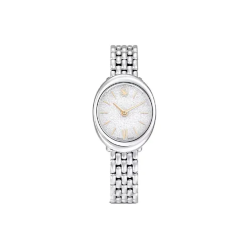 Swarovski Imber Наручные часы Кварцевый механизм Металлический ремешок 37*30 мм Серебристый циферблат Женские часы