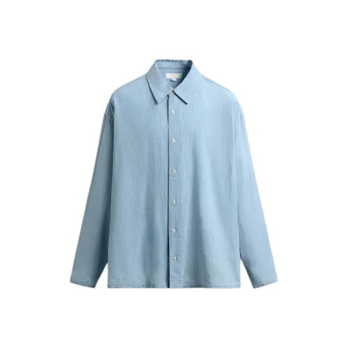 ZARA Light Blue Мужские Рубашки