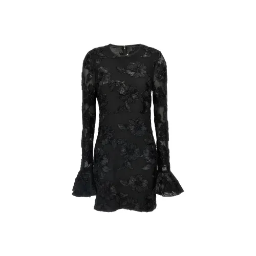 Rotate Длинное Платье с Длинными Рукавами Женское