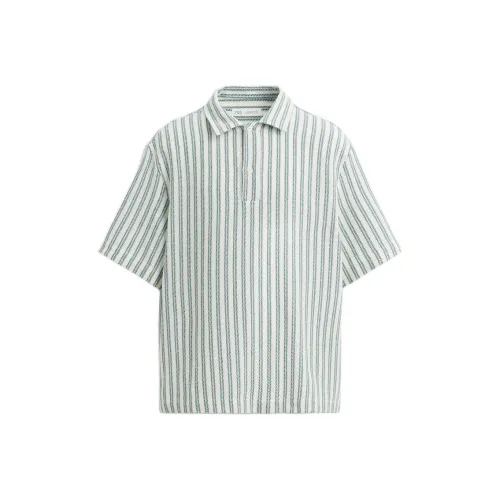 ZARA Зеленый/Синий Мужская Поло