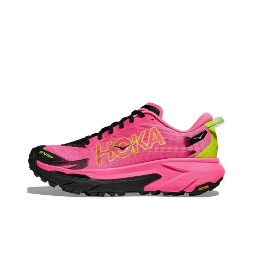 HOKA ONE ONE Slip-resistant Abrasion-resistant Low-top Беговые кроссовки Унисекс Розовый