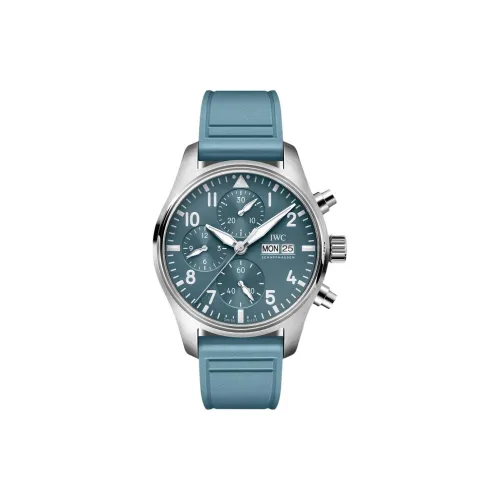 IWC Автоматический Механический Часы Мужской Pilot Collection 41 мм Синий
