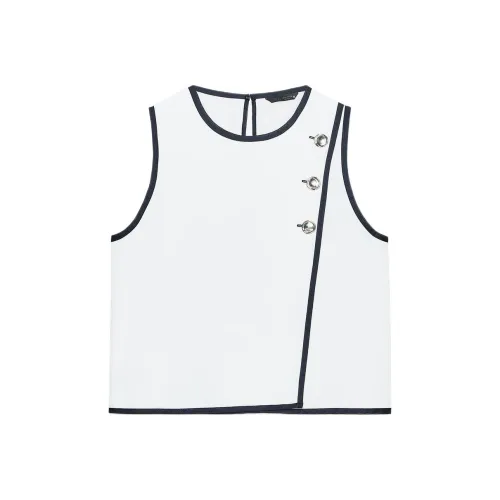 ZARA Нюдовый/Морской Синий Женские Майки