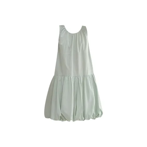 AFGGD Светло-зеленые женские платья без рукавов