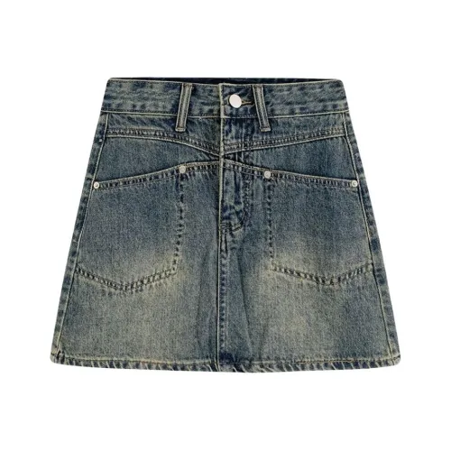 Cotton Zhiximeng Live Джинсовые короткие юбки Женские