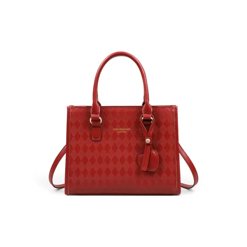 PT'SON Сумка через плечо из коровьей кожи сумка Tote обычная женская красная