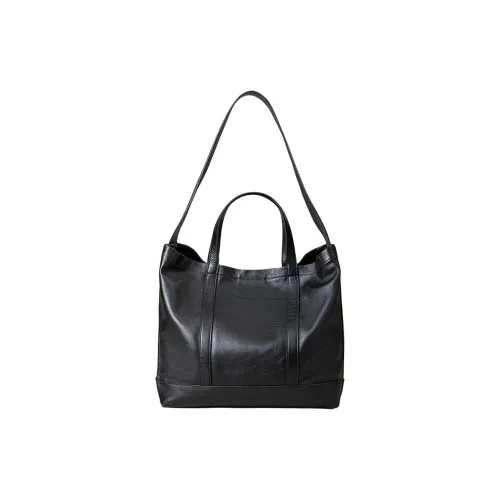 SHIZIYOUA Сумка из лощеной коровьей кожи Унисекс Черная