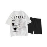 Фотиния Серый Топ Черные Штаны