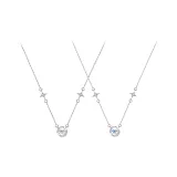 Белое + Синее ожерелье (1 пара)