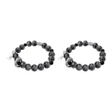 Ледяной трещина, подвеска с иероглифом «Фу», браслет с бусинами (1 пара)