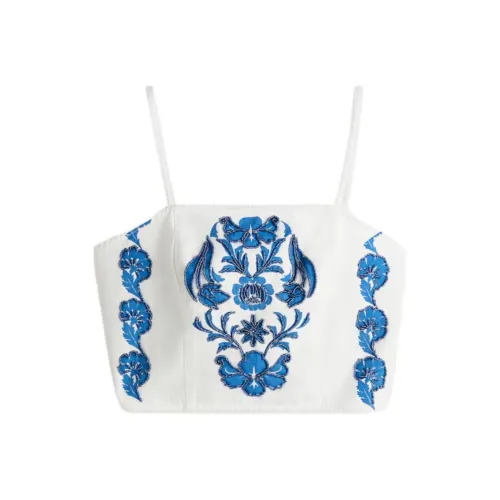 H&M Белый/Цветочный Женские Топы