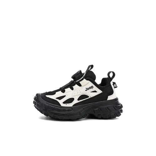 JEEP Детская туристическая обувь, низкий топ, черный, бежевый, Kids