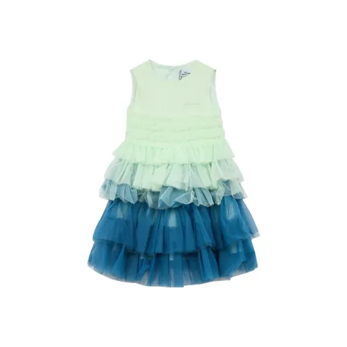 SUNTOMORROW Платье 2025 Лето Зеленый Подростки