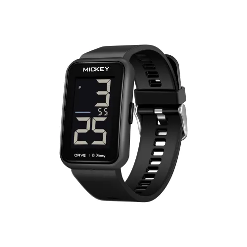 Disney Электроника Механизм TPU Ремешок Часы Унисекс Черный Циферблат