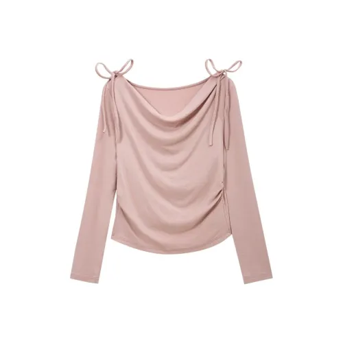 SUSANSAN Evening Primrose Пудра Женские T Рубашки