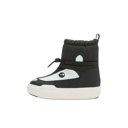 MOON BOOT Парк Ремень Высокие Детские Зимние Сапоги Черные