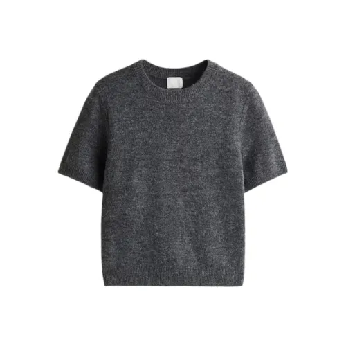 H&M Темно-серый смешанный цвет женские свитеры