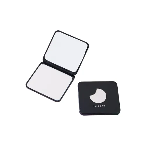 SHUXIAOSHE Маленькое Зеркало Portable Mini Зеркало для макияжа Двойная сторона Ручное складное зеркало Домашнее карманное зеркало