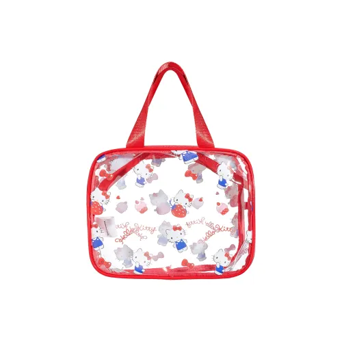 Sanrio Hello Kitty ПВХ Путешественный Сумка для хранения Женская Красная