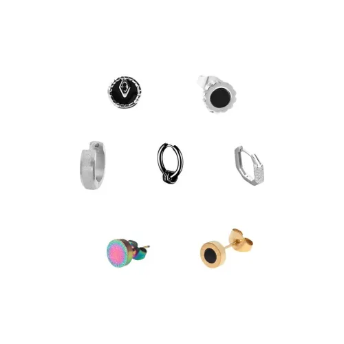 VERENA REINE Серьги из титанового стального сплава Мужские