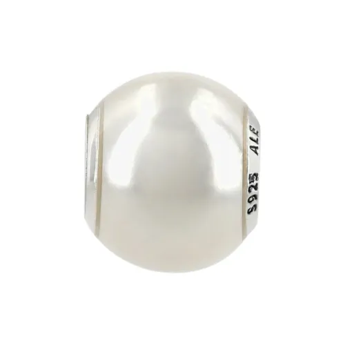 Pandora Серебряный Бусина Орнамент Унисекс Белый