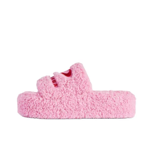 Balenciaga Furry Слипоны 5 см Женские Розовые
