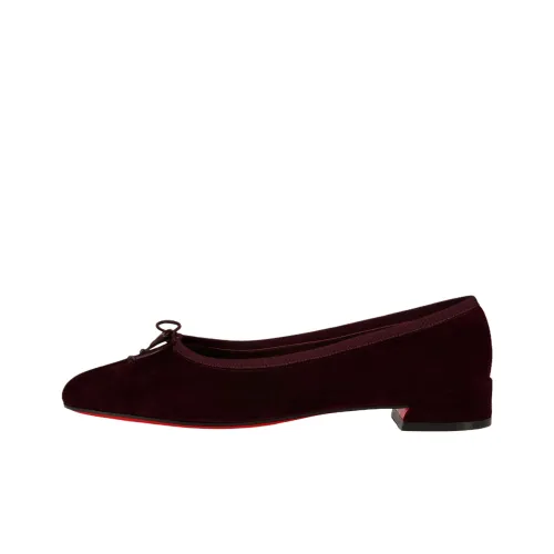 Christian Louboutin Женские повседневные туфли, цвет бордовый, женские