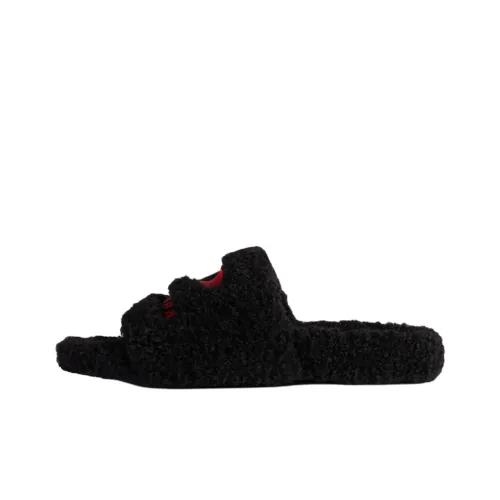 Balenciaga Furry Слипоны Мужской Черный